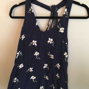 American Eagle mini flare dress with Daisies